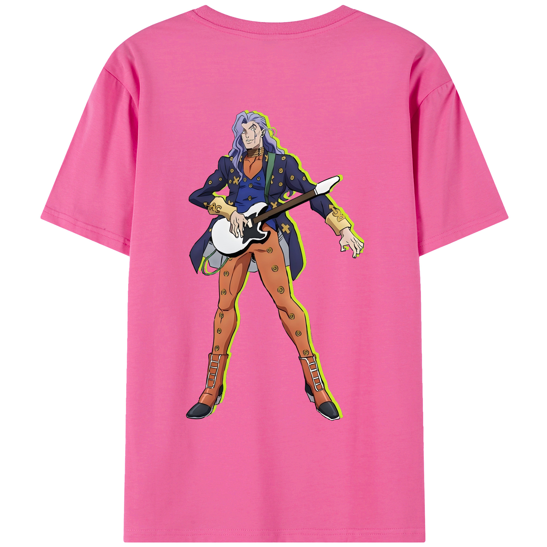 （画像用） ジョジョの奇妙な冒険 おといし あきら JoJo's Bizarre Adventure Akira Otoishi レディース半袖Tシャツ(バックプリント)